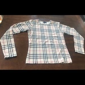 Burberry Nova Check Long Sleeve Fitted